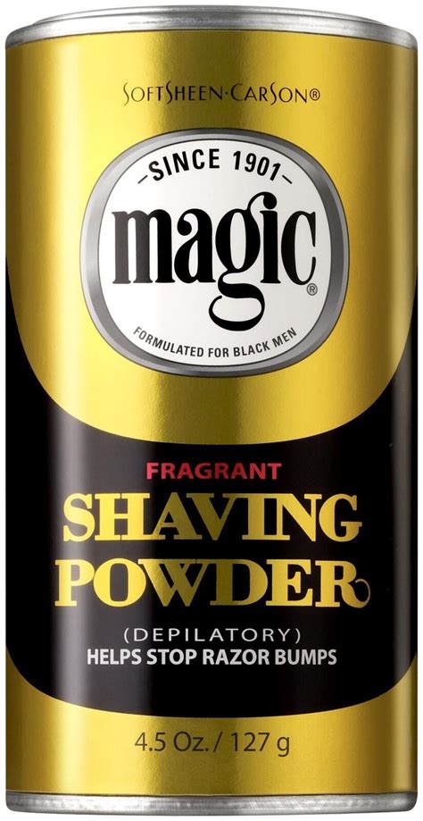 What sets magic shave powder apart from other hair removal methods for the pubic area?